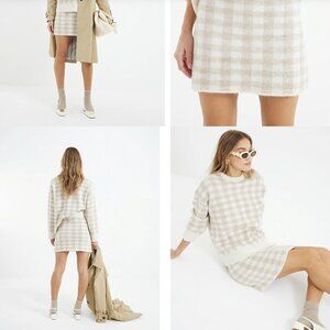 Vintage Jones New York Checkered Pencil Skirt